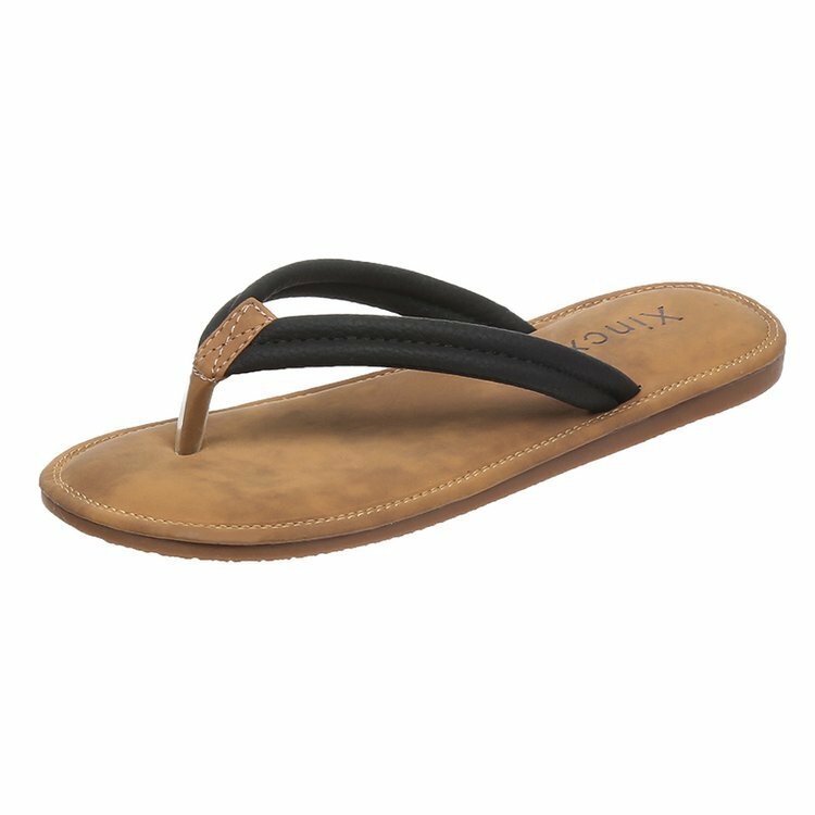 2024 Summer Fashion Outside Flip-flops Korean Version of Students Simple Non-slip Slip-on Beach Slippers Womens Shoes