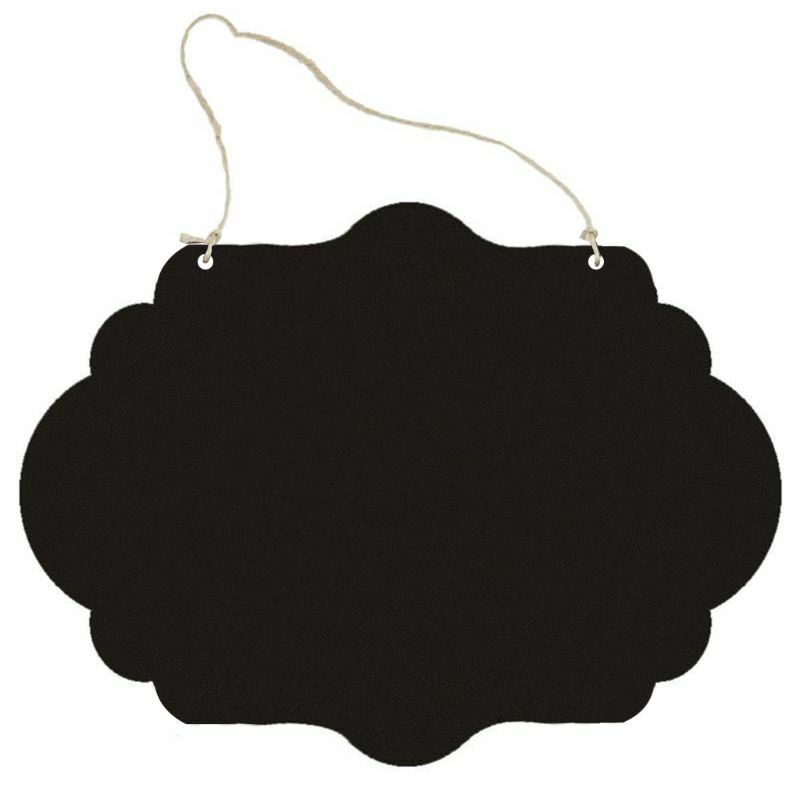 Small Chalkboard Hanging Signs Erasable Double Sided Chalkboard Sign for Wedding Dropship