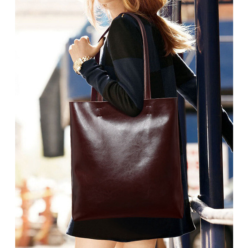 Borsa da donna in vera pelle borsa da donna Vintage grande borsa da donna Tote di alta qualità 2022 borse a tracolla da ufficio per donna