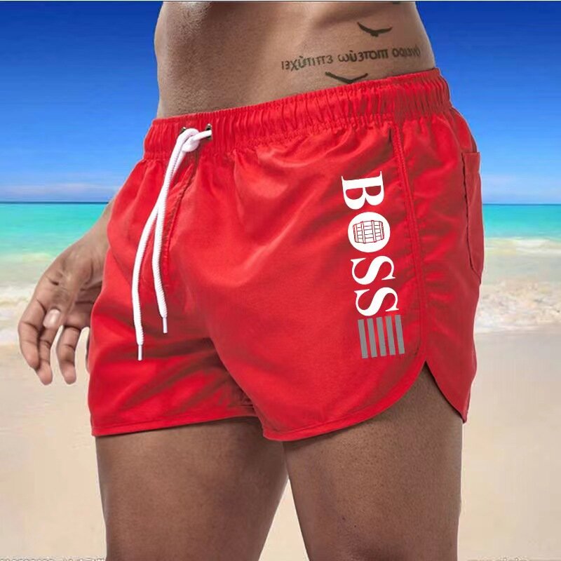 2024 New Trendy Men's Shorts Beach Pants Swimming Fitness Women's Sexy 3/4 Pants Breathable Sweat-absorbing Cool Outdoor Hip Hop