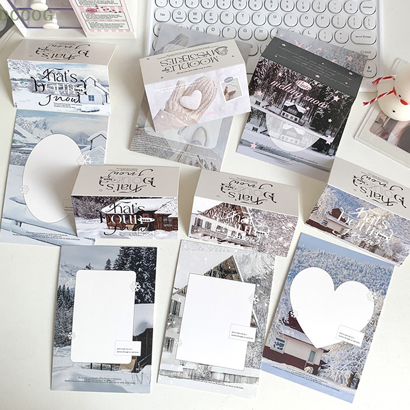 10set ins papier karte kopf zurück kpop foto karten halter verpackungs material geschenk diy idol foto kleine karte dekorativ