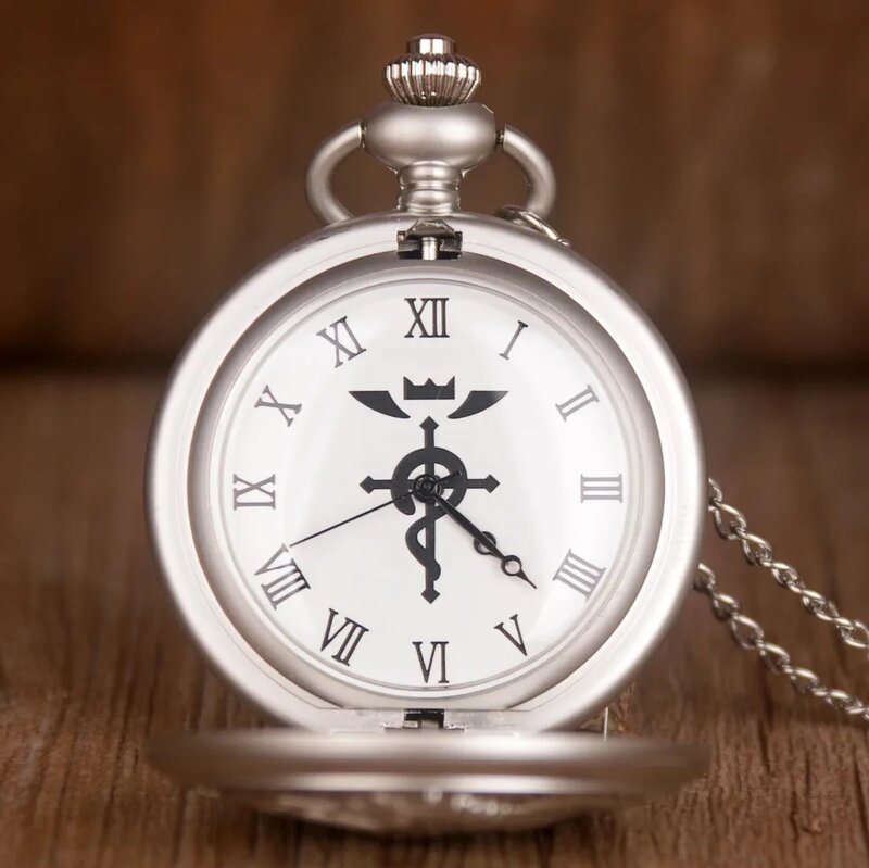 Classico orologio da tasca a tema Cosplay collana pendente da uomo opaca regali Unisex reloj de bolsillo