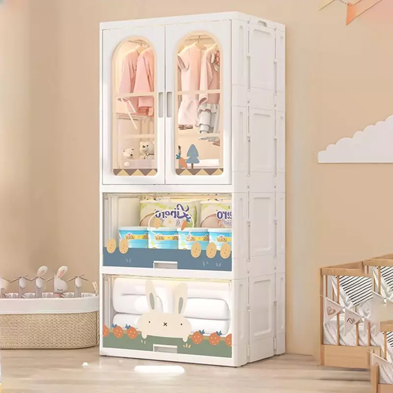 خزانة عرض ملابس الأطفال ، شماعة غرفة النوم ، الأثاث المنزلي للأطفال ، ملابس الفتيات ، MR50CW