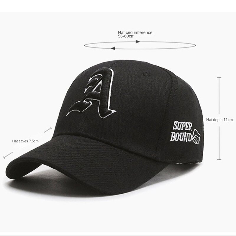 Letter Embroidery Couple Baseball Hat Fashion Anti-Sun Adjustable Dad Hats Breathable Versatile Streetwear Hats Gift