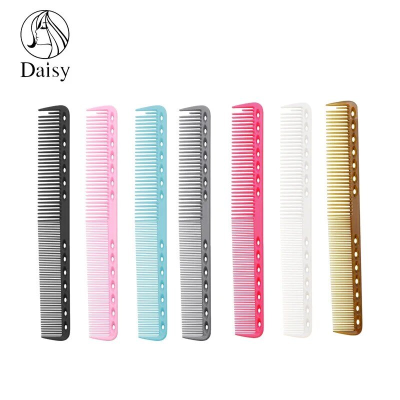 Hairdressing Hollow Comb Color Double Head Wide Dense Tooth Comb Hairdresser's Non-static Hair Comb For Pushing And Cutting Hair