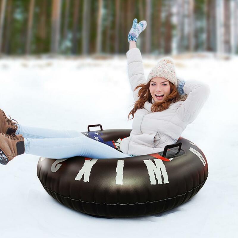 Snow Tube  Wear Resistant Sit Comfortably Close Seam Sealing  Frosted Texture American Flag Snow Tube for Outdoor
