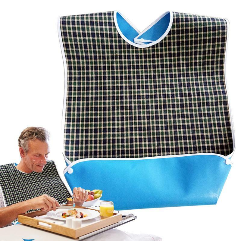 Śliniaki dla dorosłych Bibprotectors jedzące odzież wodoodporne ubrania dla osób starszych w restauracji szalik chustka karmienia obiadem