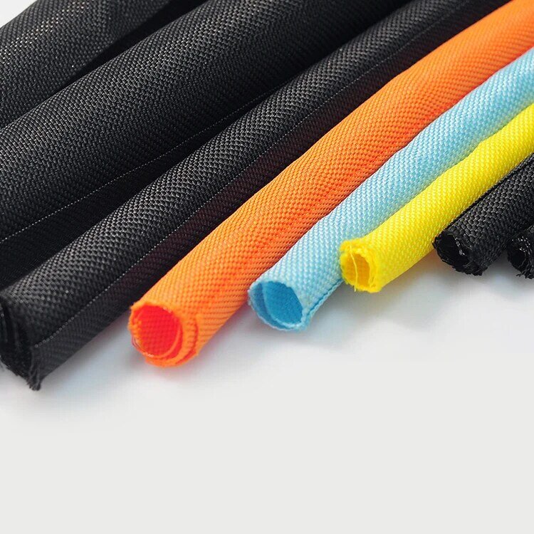 1M/5M Self-Closed PET Expandable Braided Sleeve Self ClosingFlexible Insulated Hose Pipe Wire Wrap Protect Cable Sock Tube