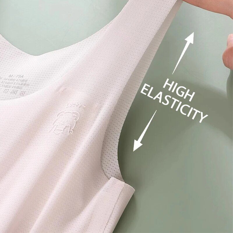 Development Period Girls Bra Kids Students Solid Color Underwear Beautiful Back High Elastic Chest Breathable Top 7-12 Years