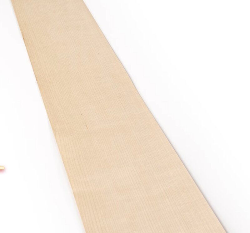 Chapa de madera de grano recto de arce Natural puro, L: 2,5 metros de ancho: 25cm de espesor: 0,5mm