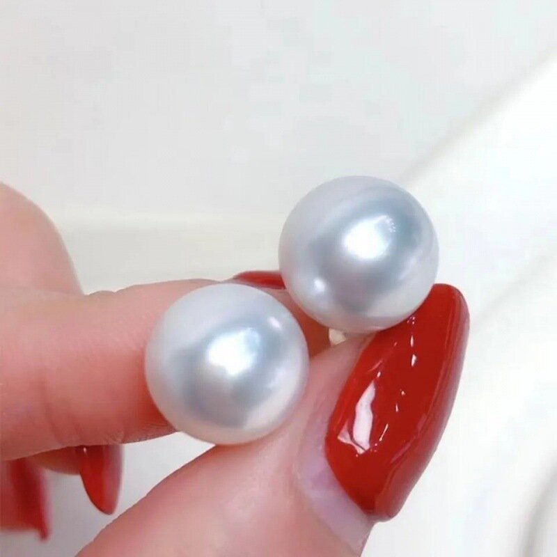 Pendientes de tuerca de perlas de Plata de Ley 925 para mujer, joyería de alta calidad, XY0197