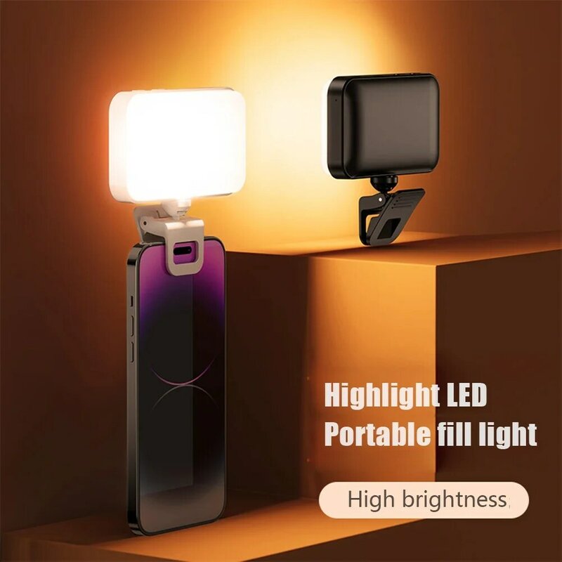 Luz LED con Clip para Selfie, luz para teléfono, portátil, tableta, ordenador, teléfono, Selfie, Video conferencia, Zoom, fotografía, maquillaje