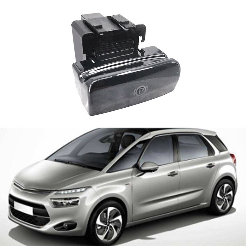 Car Electronic Handbrake Switch Parking Brake for Peugeot 3008 470702 470703 470706 Bright Black