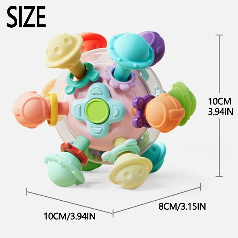 Mainan Gigit Bayi kelas makanan Mainan Gigit bebas BPA warna-warni mainan mengunyah tahan lama bebas timah mainan pendidikan dini