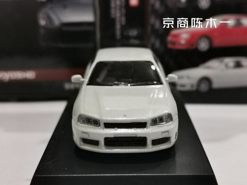 1:64 kyosho nissan Skyline 25GT Turbo r34 Collection of die cast alloy trolley model ornaments