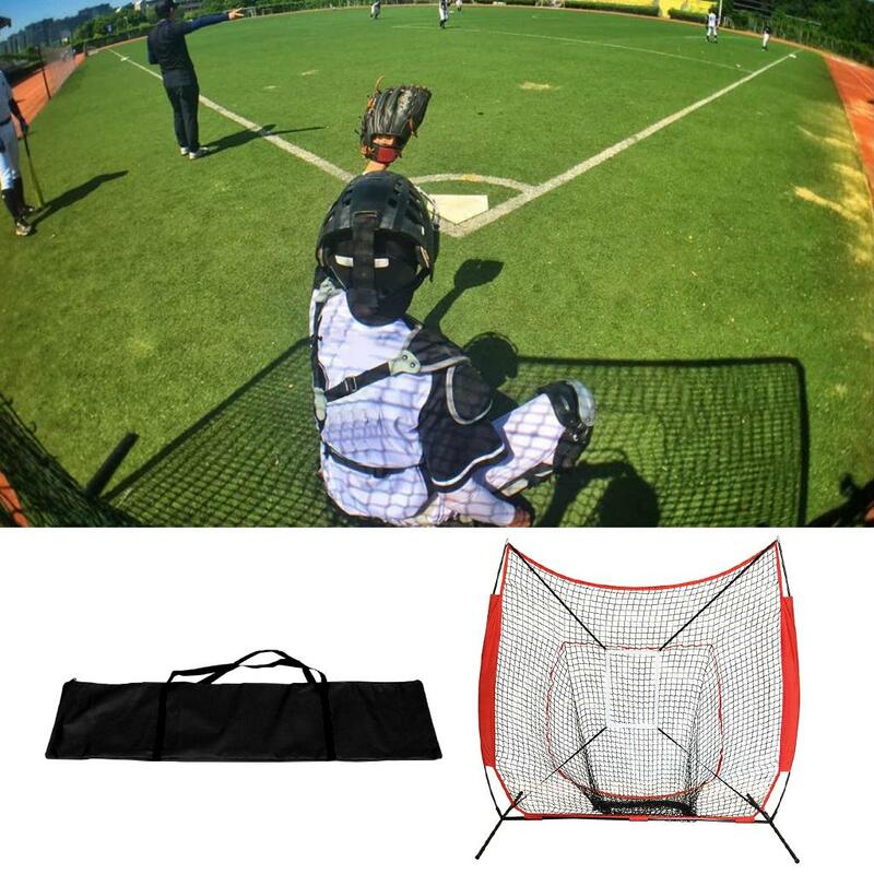 Auxílio portátil do treinamento do softball do basebol, greve, compacto, leve, pitching brocas, 7x7ft