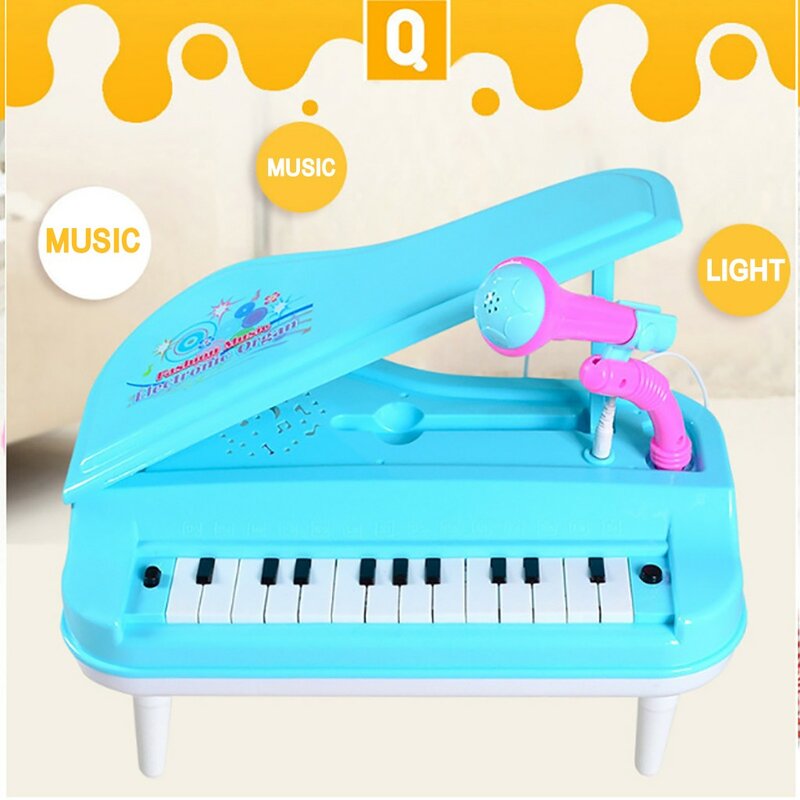 Teclado de Piano multifuncional para niños, juguete electrónico de música para niños, juguetes educativos para niños, juegos de aprendizaje