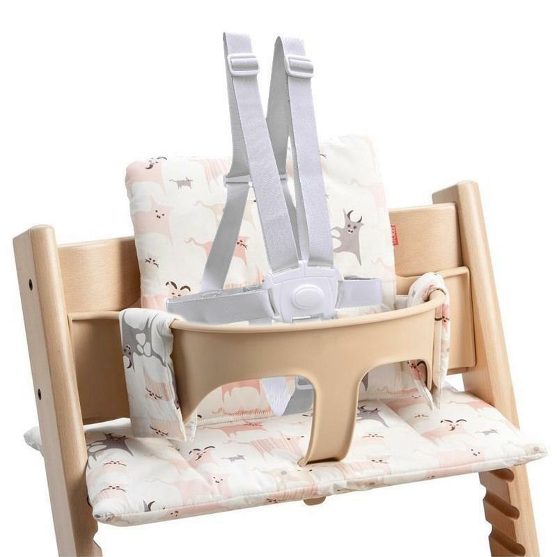Growth chair seat belt for stokke baby dining chair highchairs fixed belt five-point strap safety belt