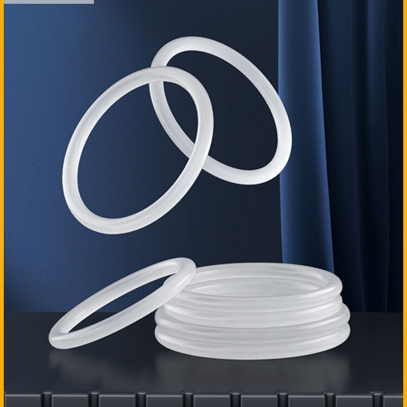 50 Stuks Nitril Siliconen Rubber O-Ring Od 3-16Mm Witte Afdichtingsring Hittebestendige Food Grade Kraan Wasmachine Kachel Platte Pakking CS1-3mm