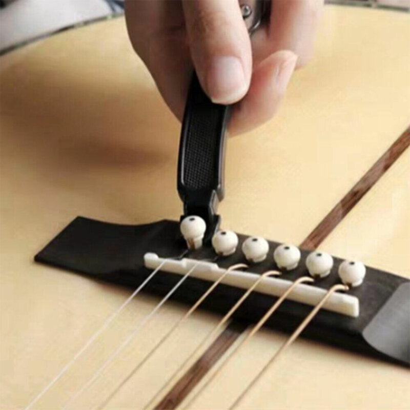 Akustik gitarren Saiten wickler Brücken entferner Pin Puller Saiten schneider Multifunktion ales Gitarren-Tuning-Tool Bassgitarren zubehör