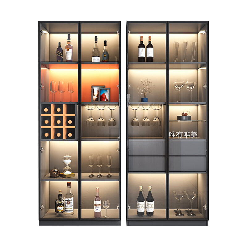 Glass Display Wine Cabinets Living Room Luxury Storage Modern Wine Cabinets Simplicity Home Estante Vinos Sideboards QF50JG
