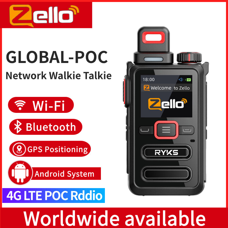 جهاز اتصال لاسلكي Zello ، راديو محمول ، أجهزة مجموعة لاسلكية ، جهاز إرسال واستقبال اتصالات بعيد المدى ، Ptt ، 4G