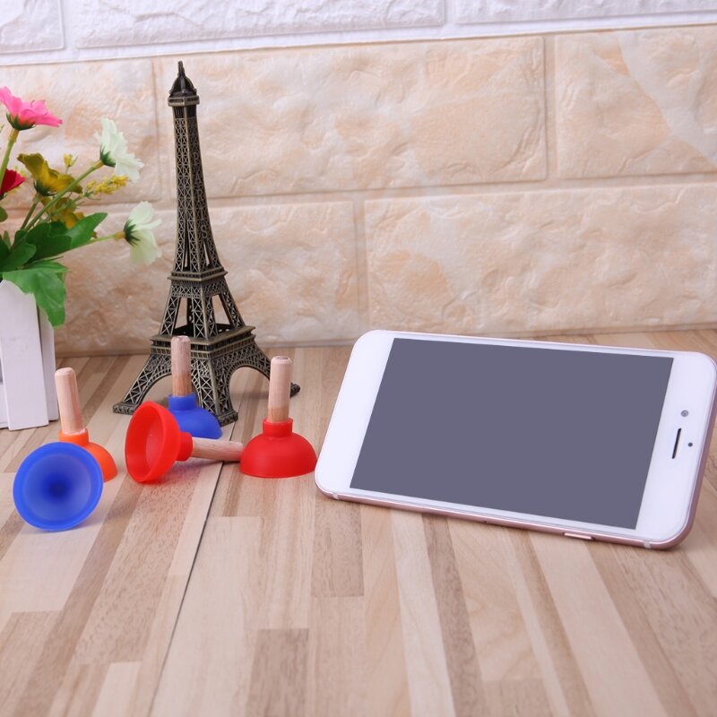 Mini soporte de émbolo en forma de inodoro colorido soporte de ventosa para teléfono móvil para Psp