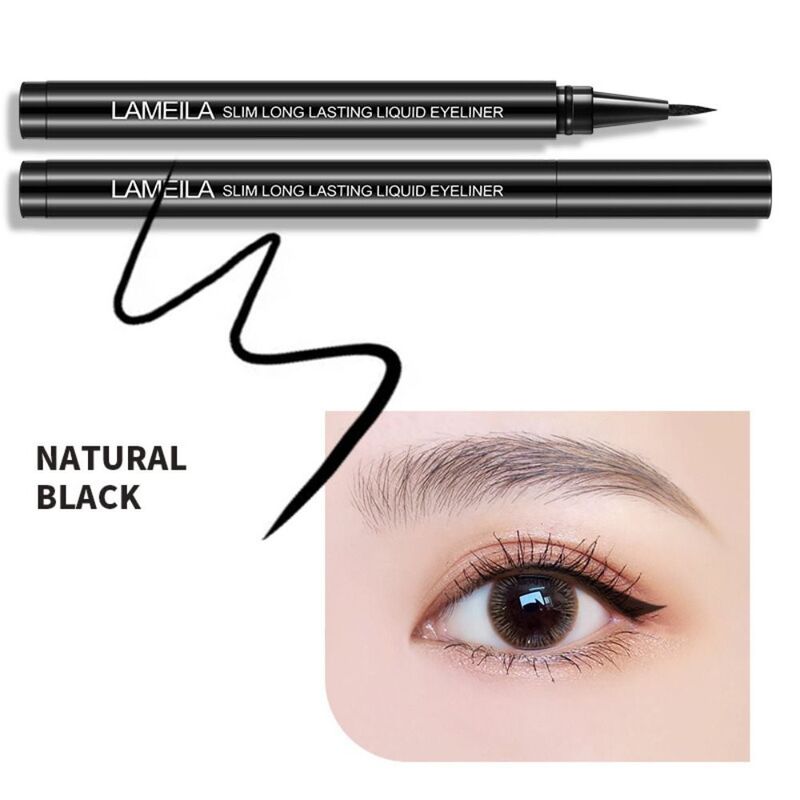 Long Lasting Ultra-fine Liquid Eyeliner Pen Waterproof Quick Drying Brown Liquid Eye Liner Matte Lower Lashes