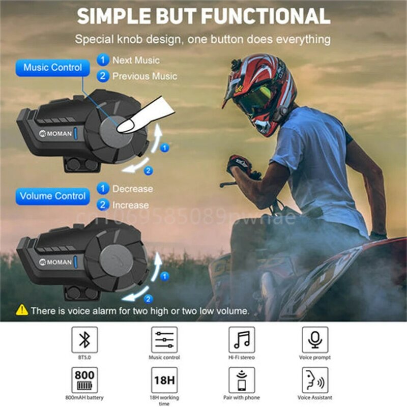 SYNCO molan H2 pro hełmofonu kask motocyklowy z Bluetooth zestaw słuchawkowy bezprzewodowy rower wodoodporny wideorejestrator WiFi