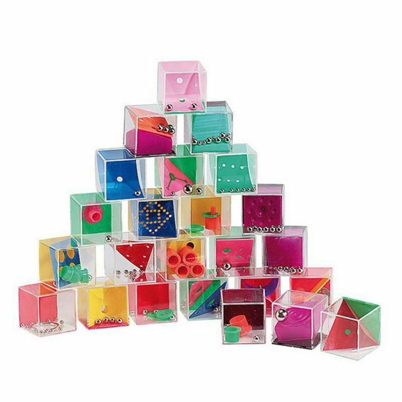 24 sztuk Gravity Balance paciorek zestaw intelligence dekompresja Puzzle zabawki Mini labirynt Cube gra nuda złagodzić gadżety