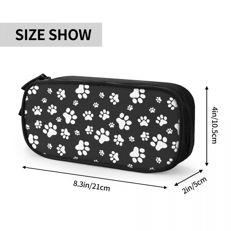 New Cute Animal Paw Pattern Pencil Case Pencilcases Pen for Girl Boy Large Storage Bags Students School Gift Stationery