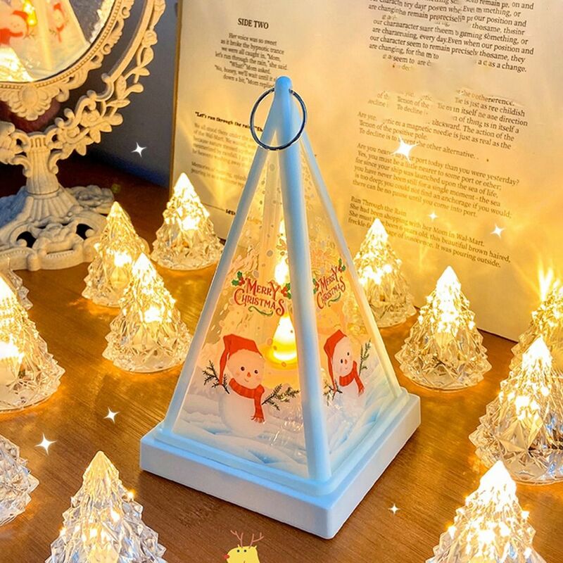 Veilleuse de Noël du Père Noël, Portable, Mini LED, Lumière Électronique, Scintillante, Durable, Décorations pour la Maison