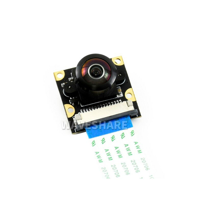 Waveshare kamera IMX219-200, 200 ° FOV, berlaku untuk Jetson Nano