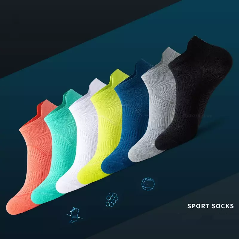 Xiaomi 5 pares profissional fino antiderrapante respirável sem suor meias esportivas maratona basquete correndo meias atléticas