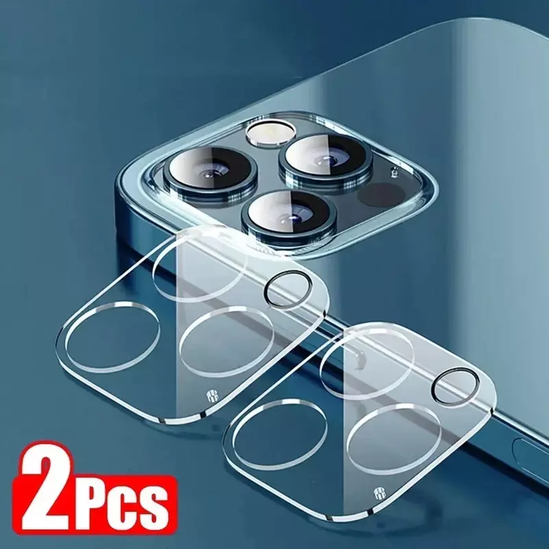 2PCS Camera Glass for iPhone 14 13 12 11 Pro Max 14plus 13mini 12mini 14pro 13pro Full Cover Lens Protective Screen Protector