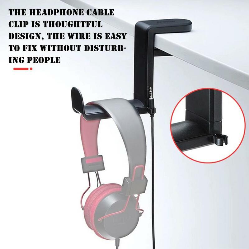 Suporte rotativo para fone de ouvido Desktop Headset PC Gaming Headset Gancho de mesa para controlador de fone de ouvido 360 °