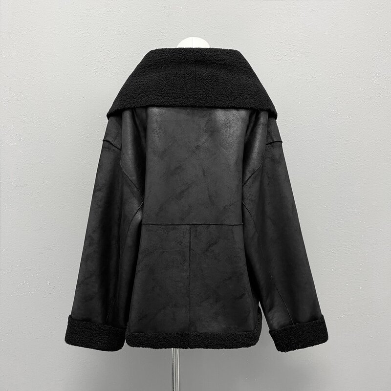 Lapel shawl jacket casual fashion 2024 winter new 1016