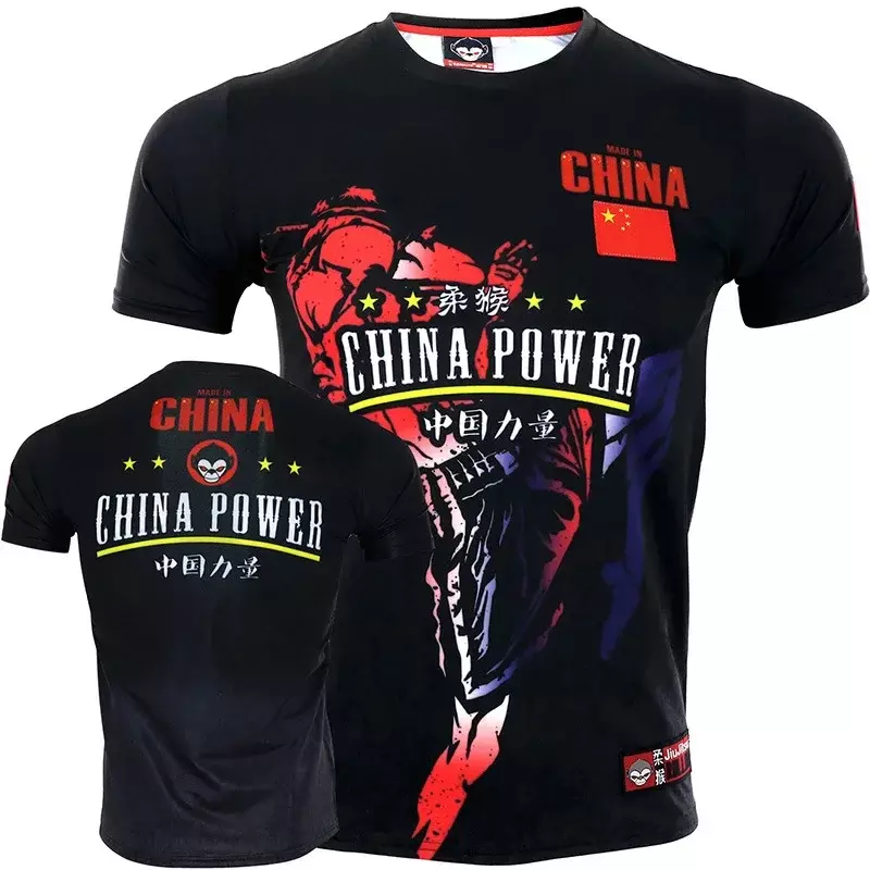 2024 New Summer 3D Fight Boxing Printed T-shirt Fashion Sports Gym Short Sleeve Cool Hip Hop Breathable Clothing T-shirt Top