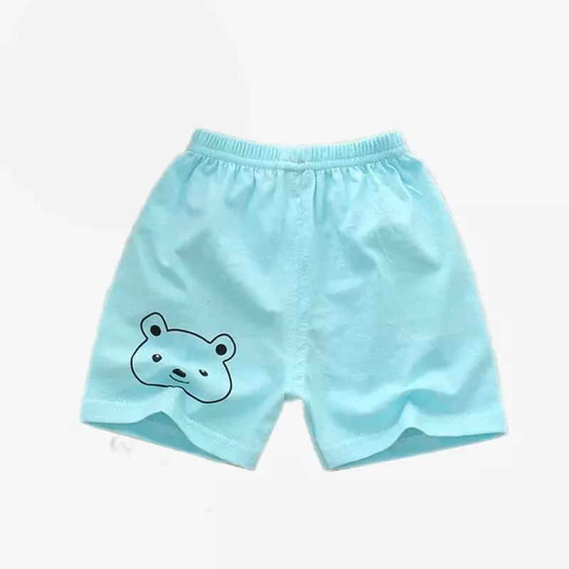 Celana pendek anak-anak untuk anak laki-laki perempuan pakaian anak-anak katun padat bersirkulasi musim panas celana pendek bayi kasual olahraga celana pantai elastis