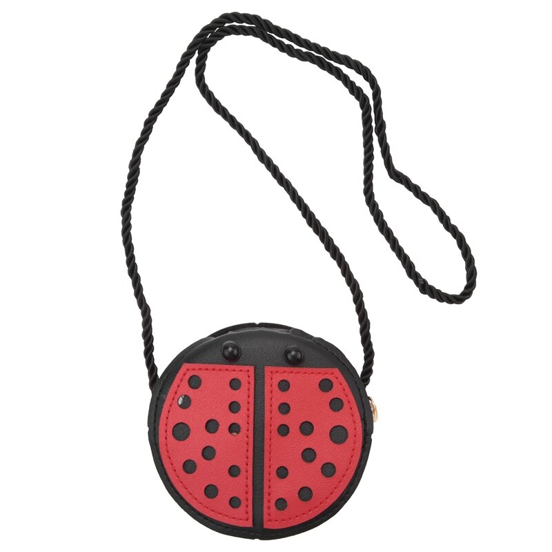 Ladybug Shoulder Bag for Children, Cute Mini Acessórios Bag, Personality Wild Purse