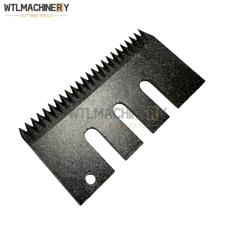半自動粘着テープカートン鋸歯状ナイフ、黒コーティング、貼り付け防止、シーリングマシンブレード、60x30x1.5、1個