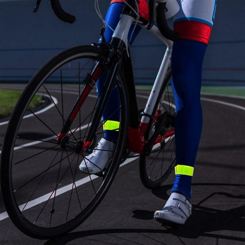 1pc Laufen Angeln Radfahren reflektierende Streifen Warnung Fahrrad Sicherheit Fahrrad binden Hosen Bein riemen reflektieren des Klebeband