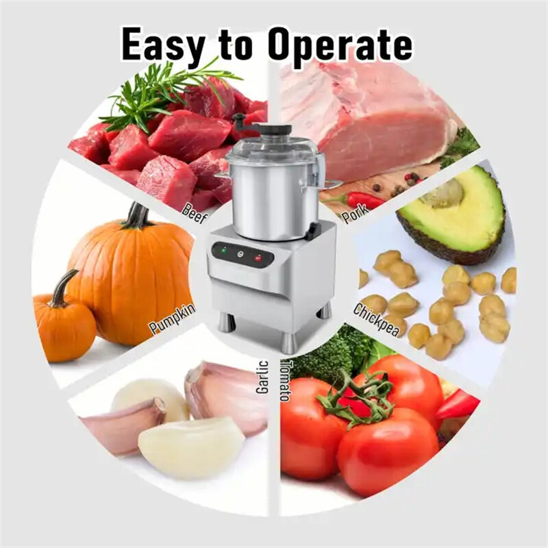 Stainless Steel Vegetable Stuffing Machine Double Speed Food Smash Bowl Meat and Vegetable Grinder Multi-function Meat Grinder
