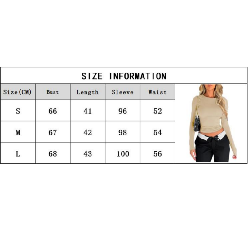 Women Long Sleeve Slim T-Shirts O Neck Autumn Winter Causal Solid Tops Fit  Pullovers Base Tees Streetwear Y2K Bodycon T Shirt