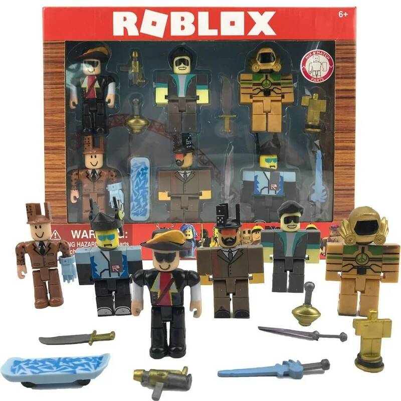 Virtual World Roblox Figurine para Crianças, Block Doll, Jogo Periférico, Mão Modelo, Decoração, Toy Presente