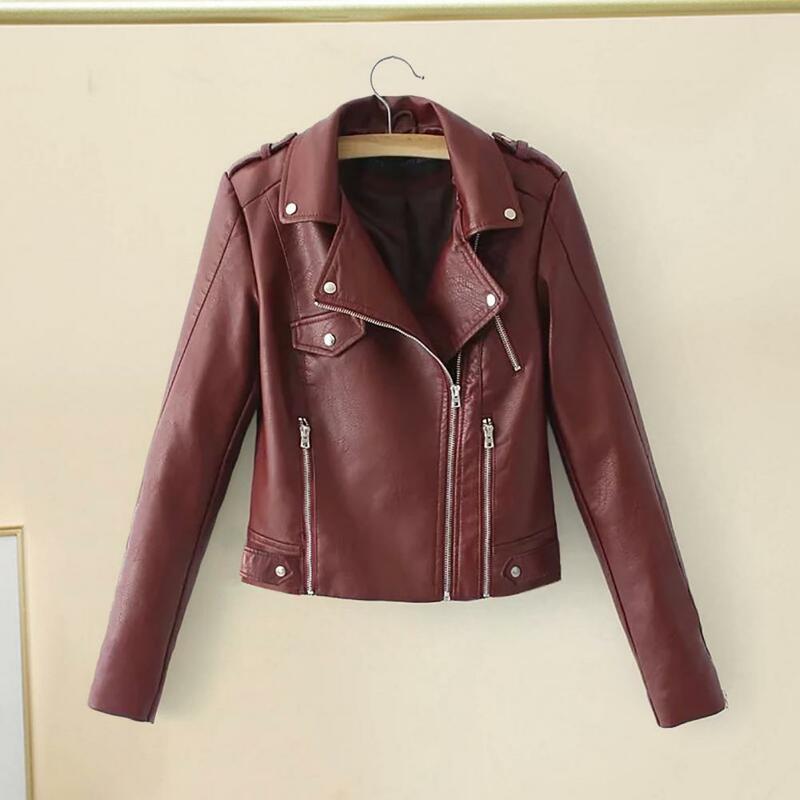 2022 jaqueta de couro do falso das mulheres casuais plutônio solto motocicleta casaco outwear feminino streetwear casaco outono roupas femininas chaquetas