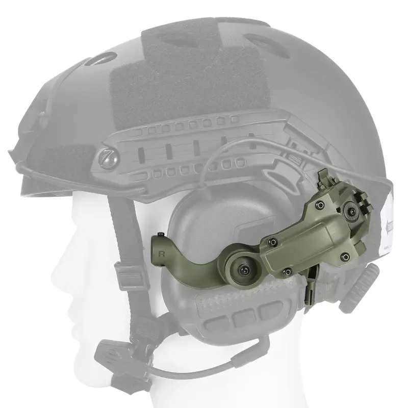 Auriculares tácticos de nueva generación para caza, cascos militares con cancelación de ruido para casco rápido, cascos de arco de M-LOK