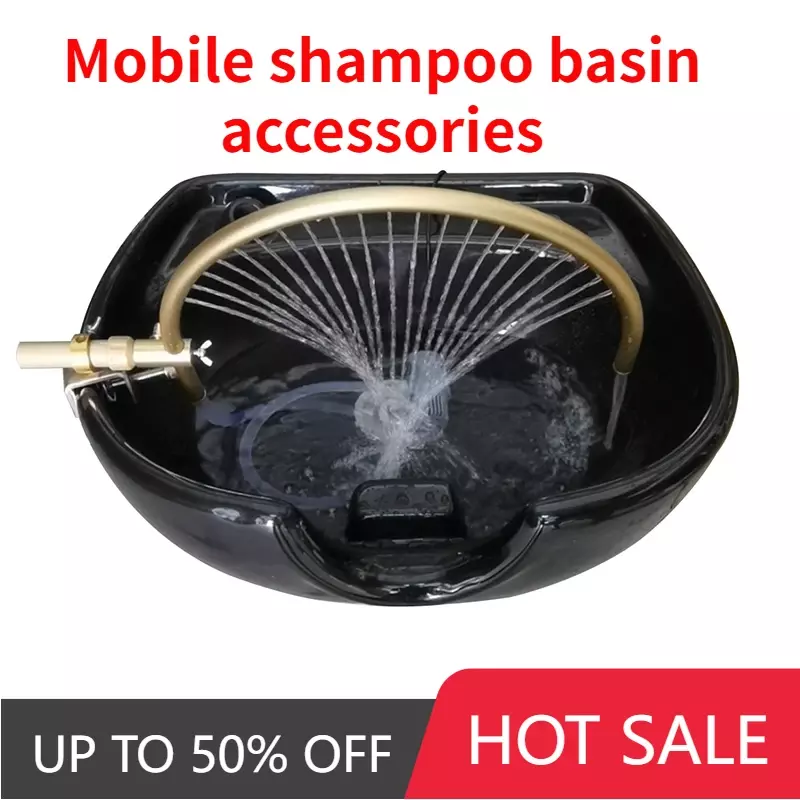 Chaise de shampoing pour salon de beauté, lit de rinçage en surpoids, masseur de tête mobile spécial, accessoires de spa, eau chinoise, vente en gros