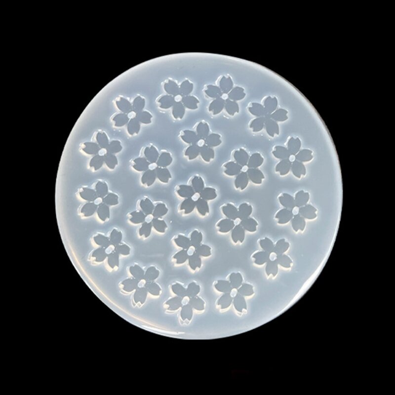 Pequenas flores cristal resina epóxi molde brincos jóias molde silicone diy artesanato 517f