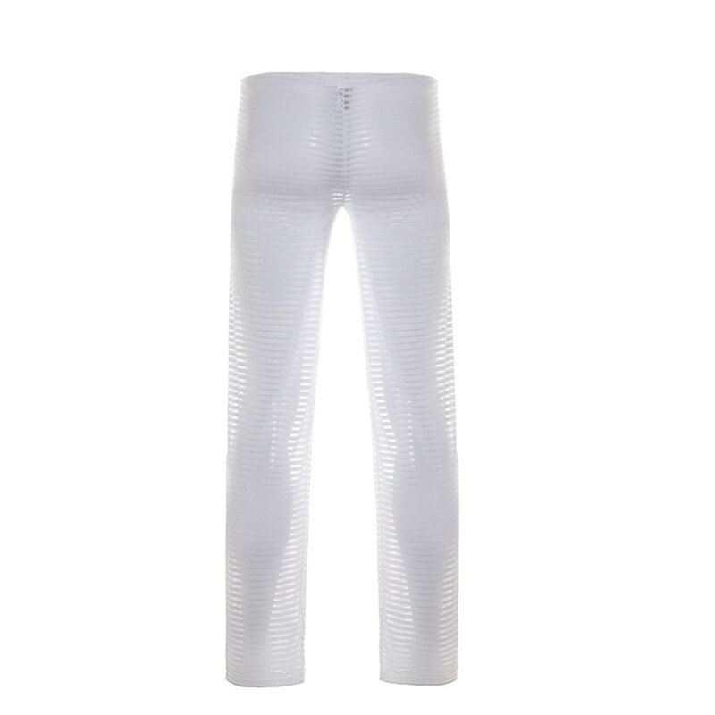 Spodnie męskie uniwersalne nylonowe piżamy przezroczyste akcesoria oddychające wygodne modne ubrania domowe